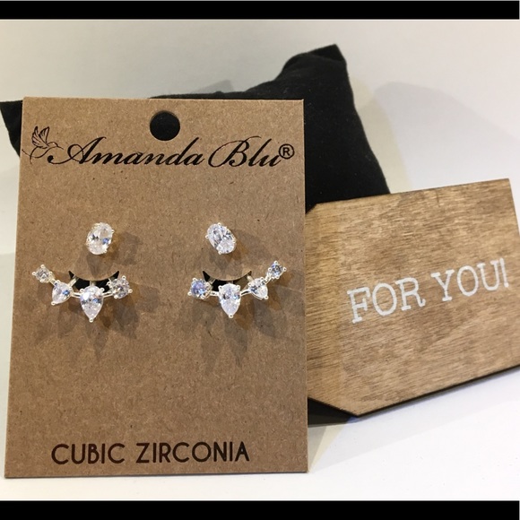 Cubic Zirconia Jewelry - Cubic Zirconia Earrings 2 pc!
